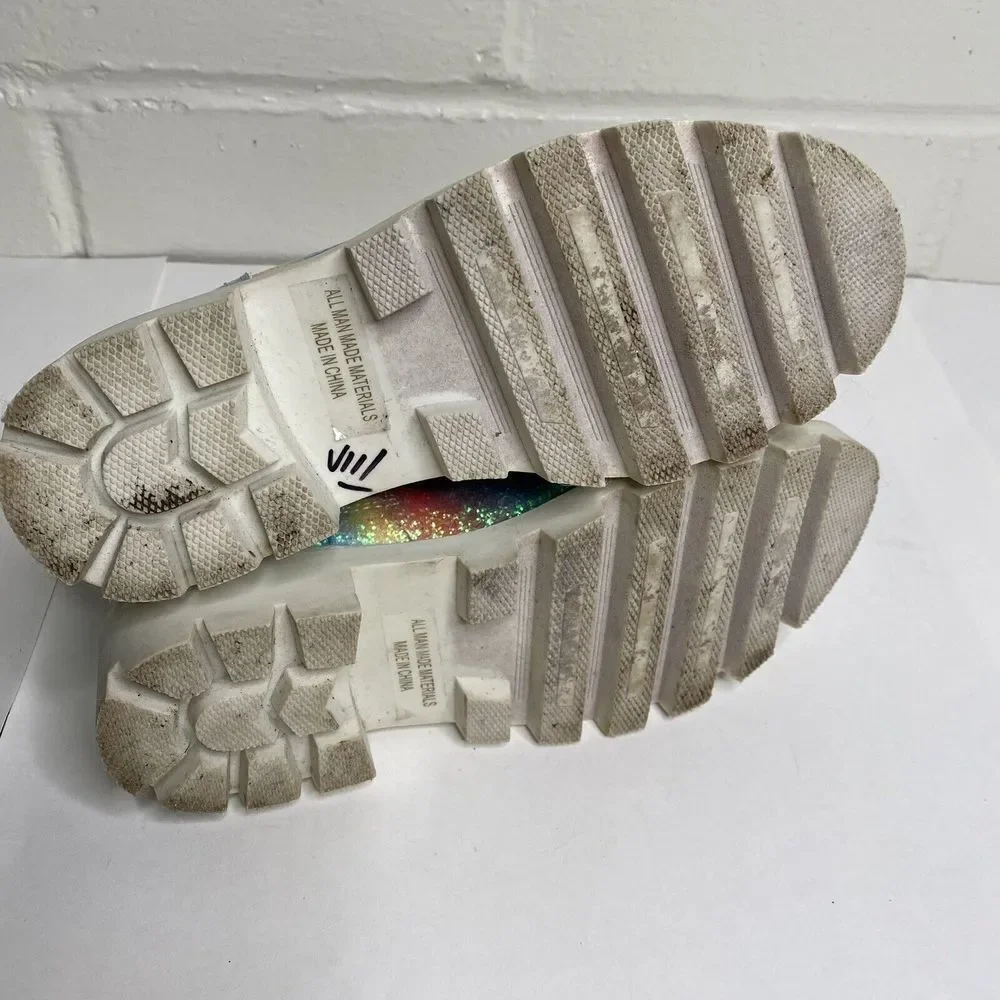 Dolce Vita Girls Youth Boots Glitter Rainbow Boots Size 2 Sparkle
